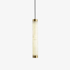 Brushed Brass Alabaster Pendant Lamp – Elegant Ceiling Light