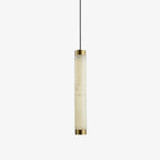 Brushed Brass Alabaster Pendant Lamp – Elegant Ceiling Light