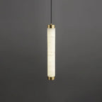 Brushed Brass Alabaster Pendant Lamp – Elegant Ceiling Light