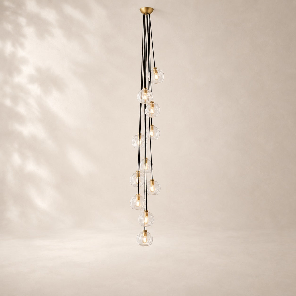 Bubeline Glass Cascade Pendant 11-Globe