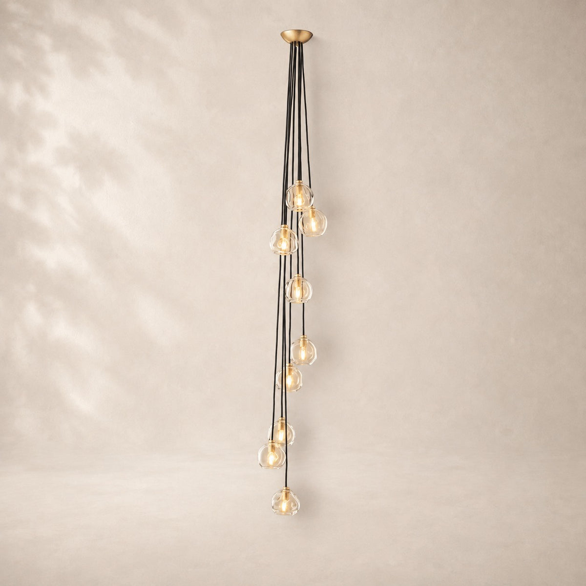 Bubeline Glass Cascade Pendant 9-Globe