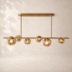Bubeline Glass Linear Chandelier 60"