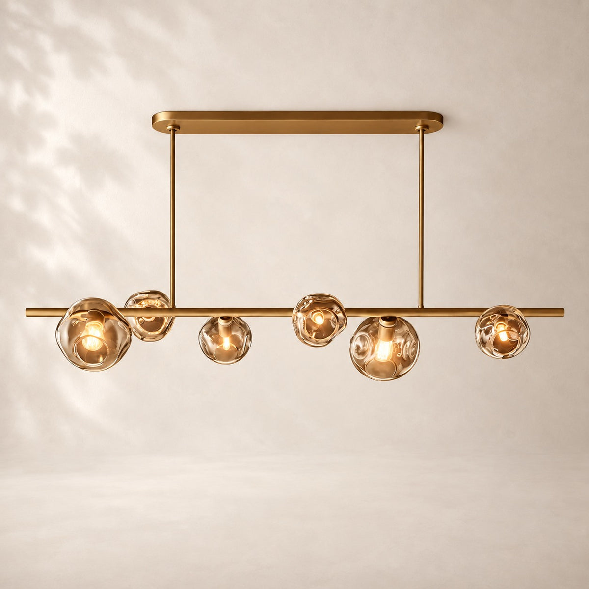 Bubeline Glass Linear Chandelier 60"