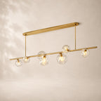 Bubeline Glass Linear Chandelier 78"