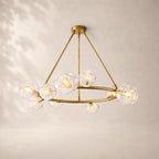Bubeline Glass Round Chandelier 48"