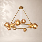 Bubeline Glass Round Chandelier 48"