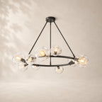 Bubeline Glass Round Chandelier 48"