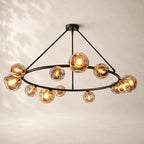Bubeline Glass Round Chandelier 60"