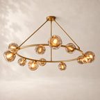 Bubeline Glass Round Chandelier 60"