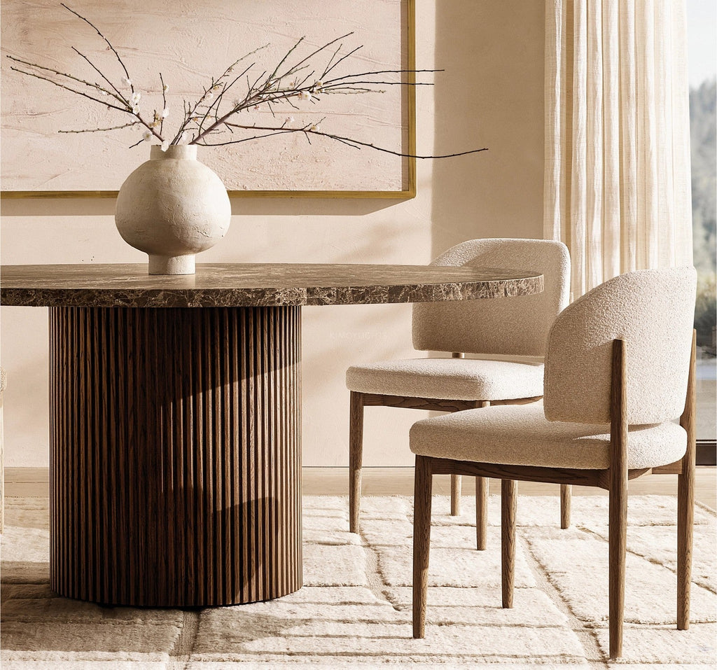 Byrton Emperador Round Modern Dining Table
