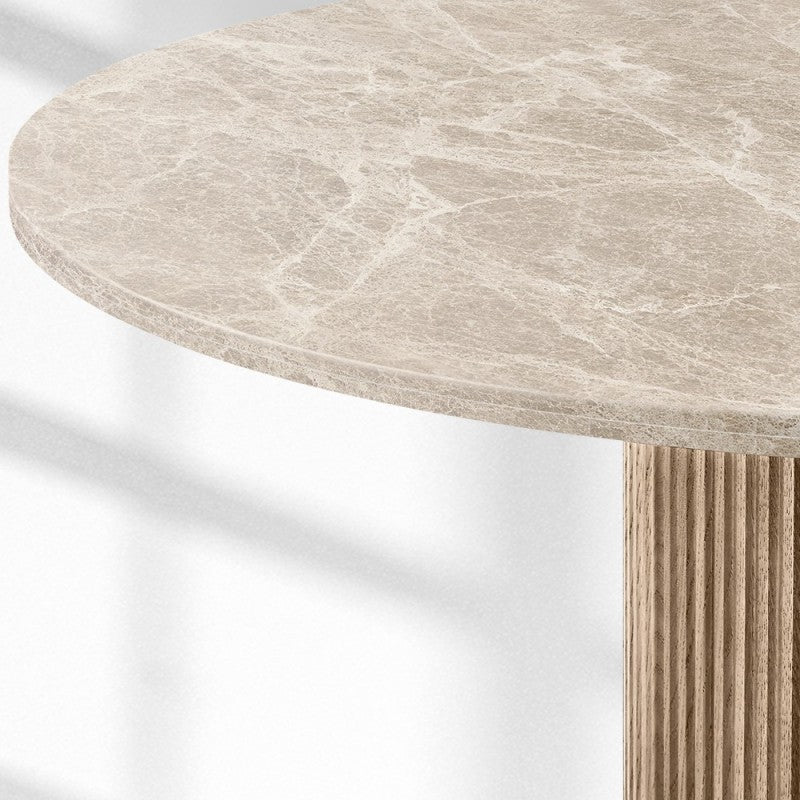 Byrton Emperador Round Modern Dining Table