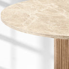 Byrton Emperador Round Modern Dining Table