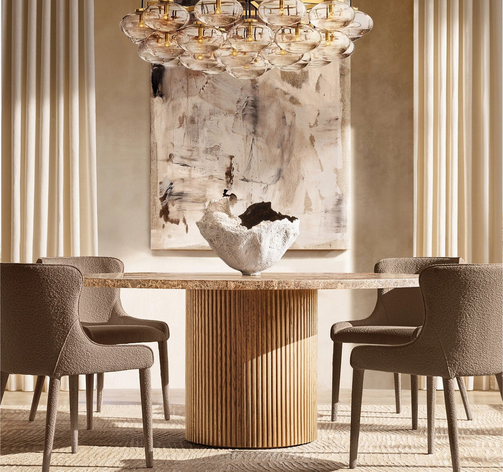 Byrton Emperador Round Modern Dining Table