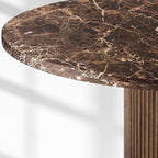 Byrton Emperador Round Modern Dining Table