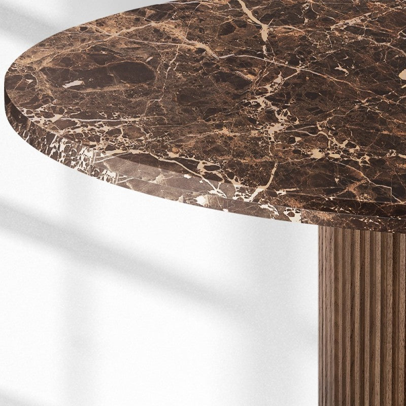 Byrton Emperador Round Modern Dining Table