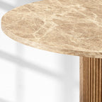 Byrton Emperador Round Modern Dining Table