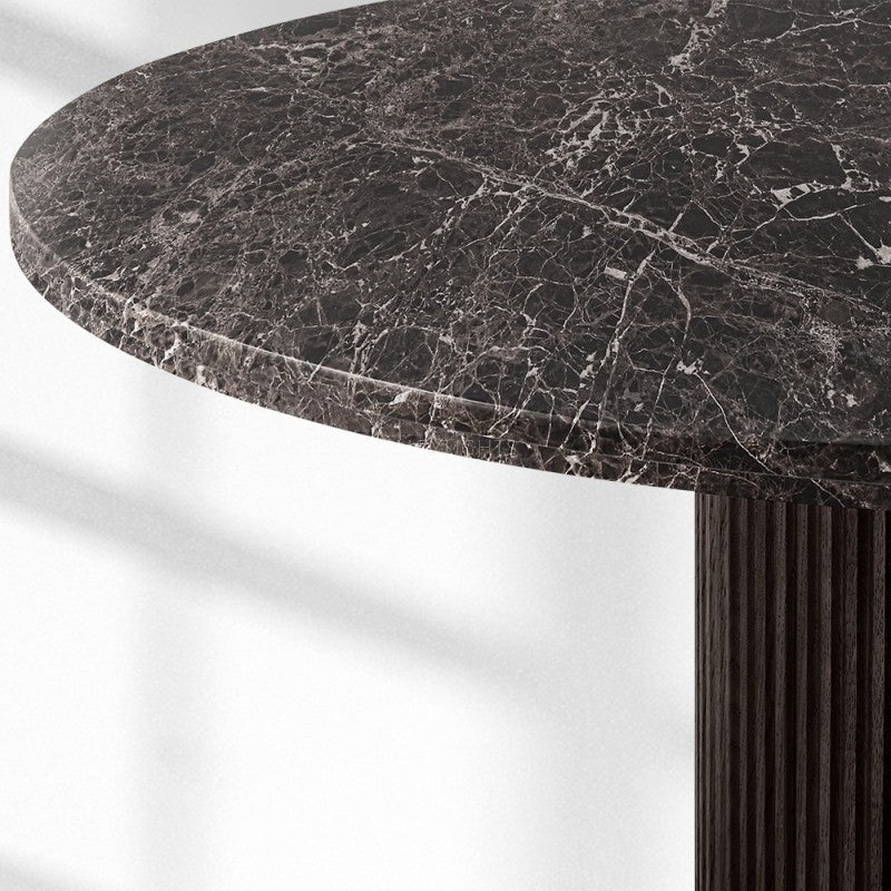 Byrton Emperador Round Modern Dining Table