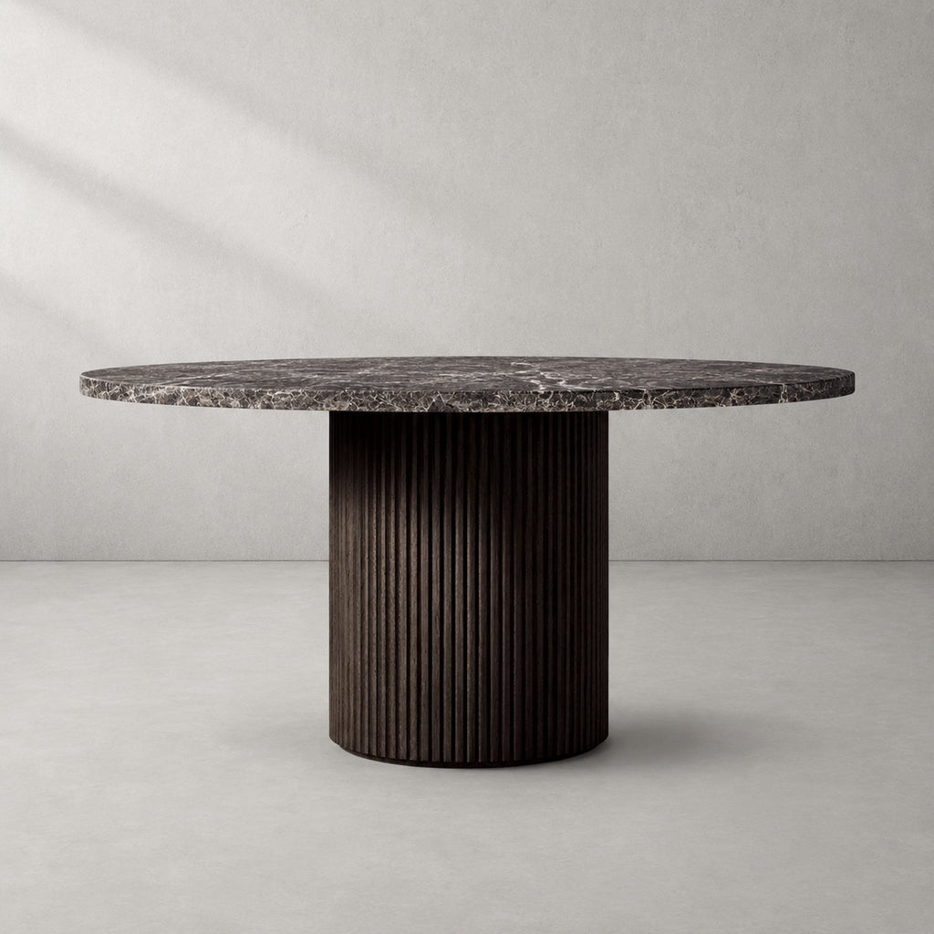 Byrton Emperador Round Modern Dining Table