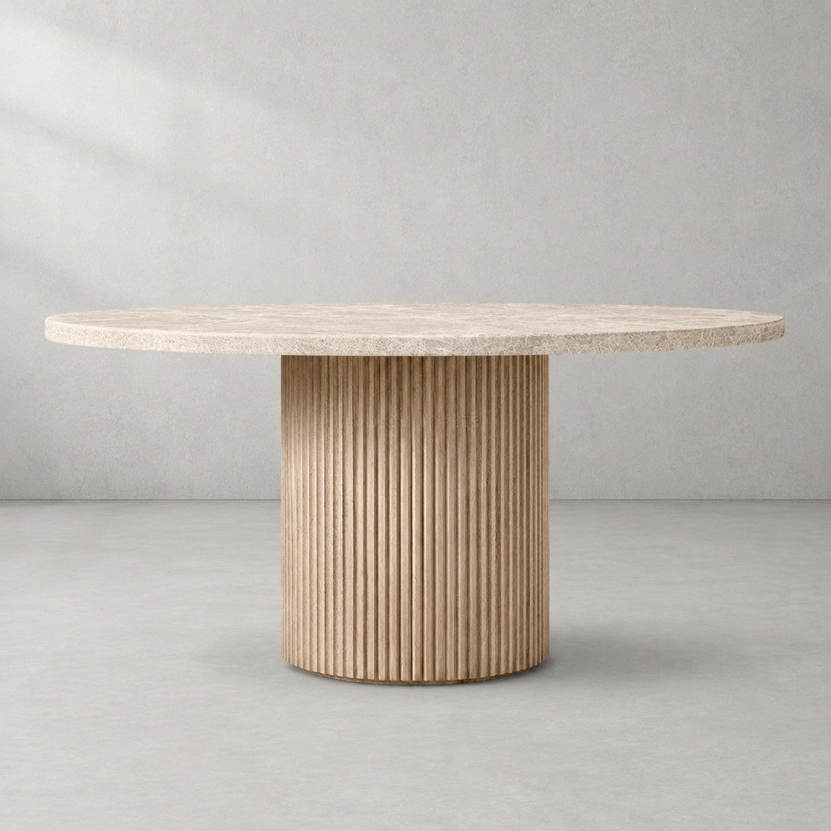 Byrton Emperador Round Modern Dining Table