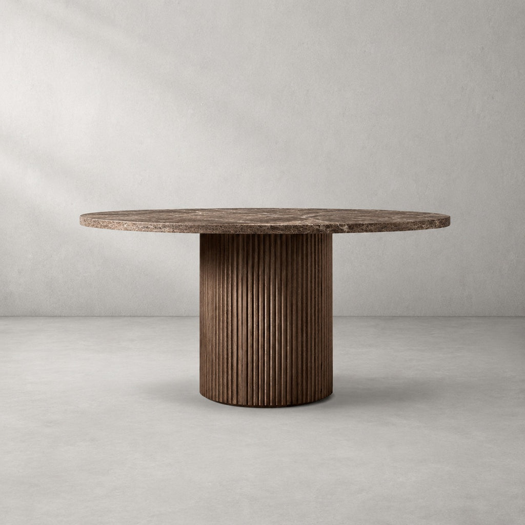 Byrton Emperador Round Modern Dining Table