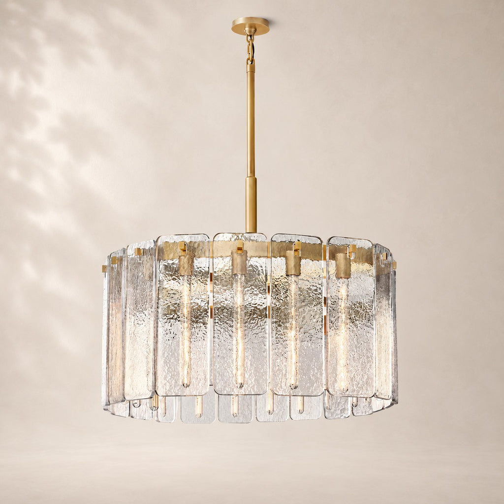 Calvane Glass Round Chandelier 36"