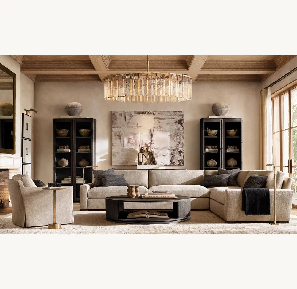 Calvane Glass Round Chandelier 36"