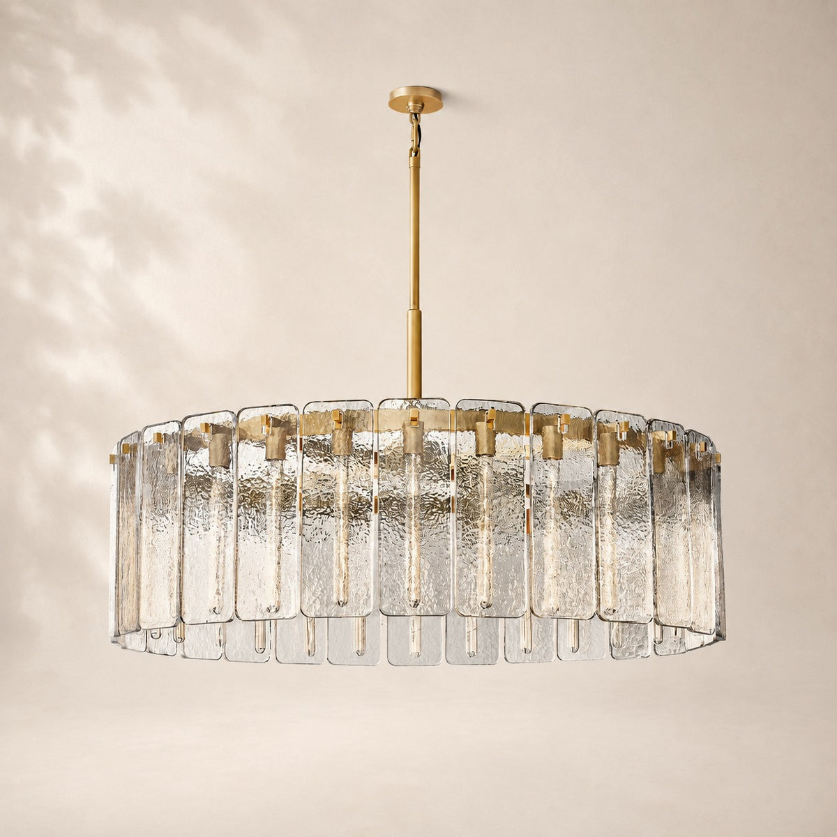 Calvane Glass Round Chandelier 48"