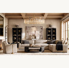 Calvane Glass Round Chandelier 48"
