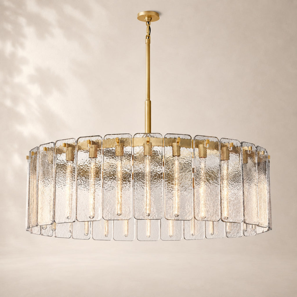 Calvane Glass Round Chandelier 60"