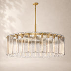 Calvane Glass Round Chandelier 60"