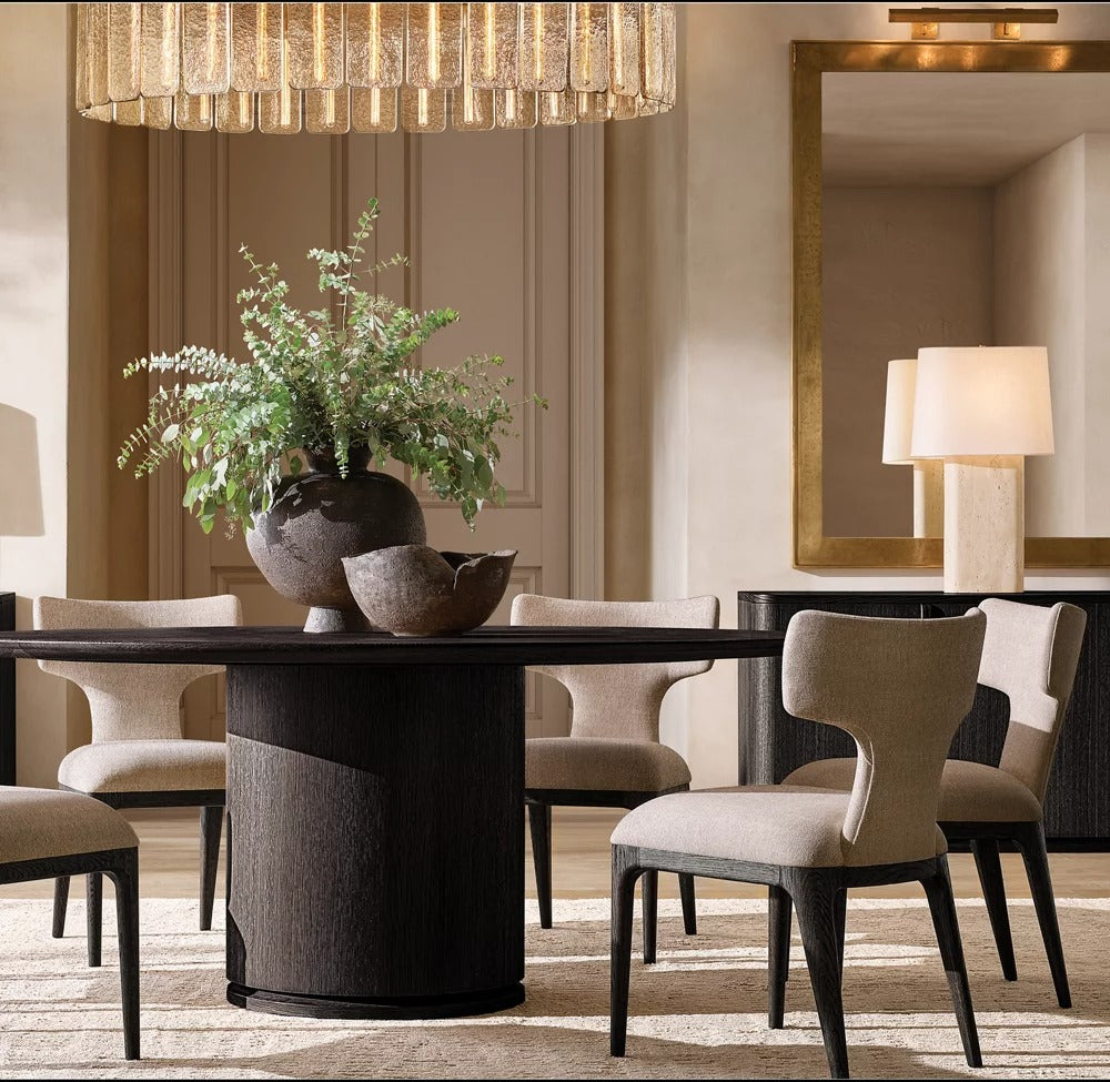 Calvane Glass Round Chandelier 60"