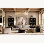 Calvane Glass Round Chandelier 60"