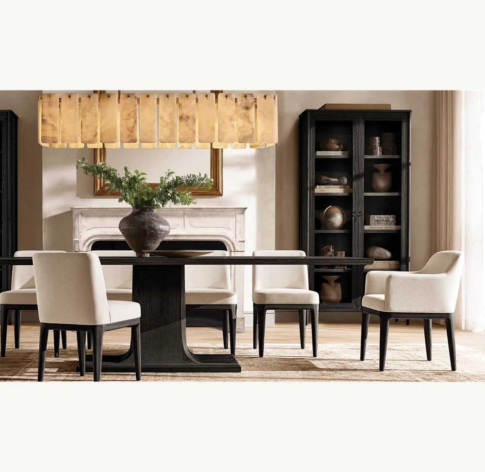 Calvane Onyx Rectangular Chandelier 72"