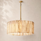 Calvane Onyx Round Chandelier 36"
