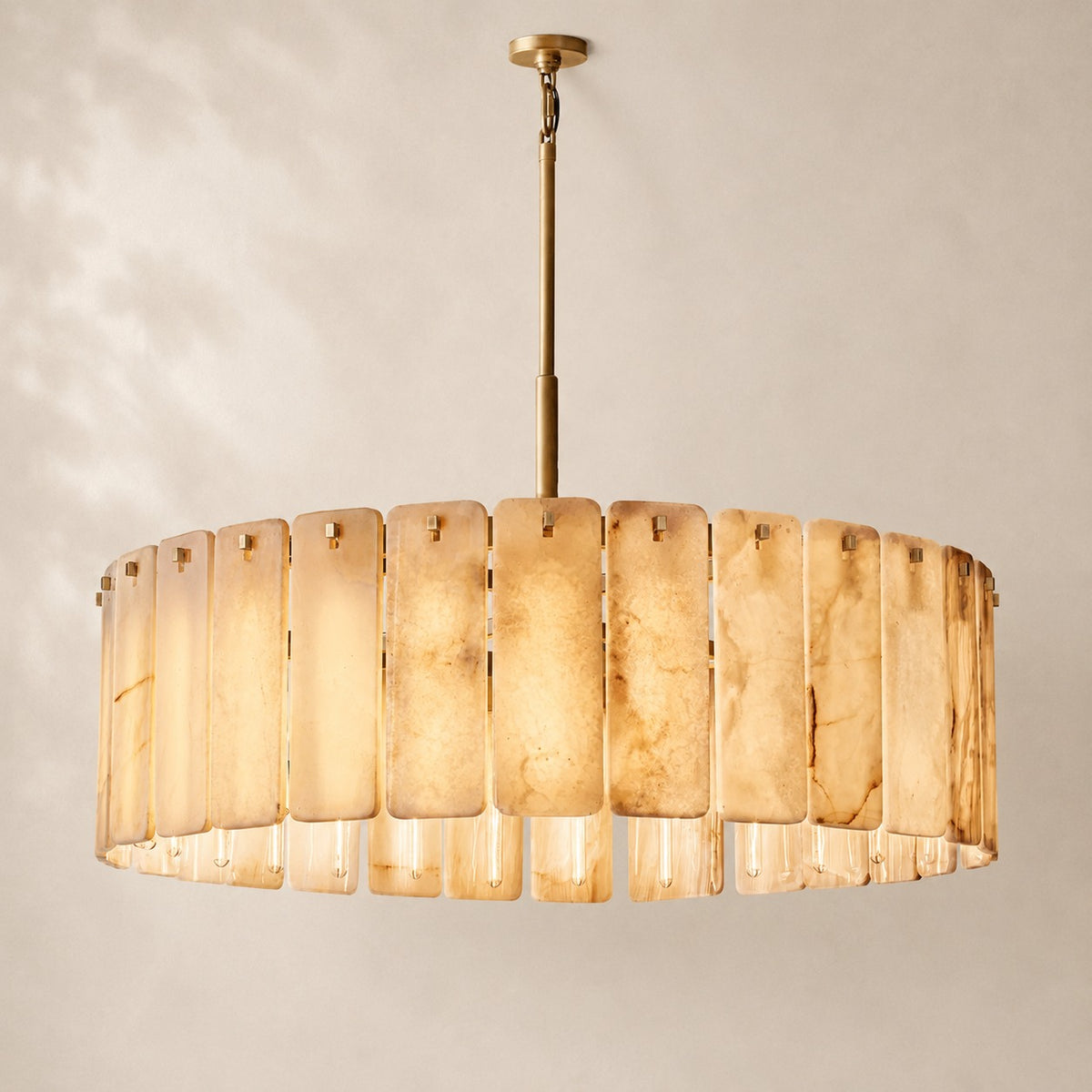Calvane Onyx Round Chandelier 48"