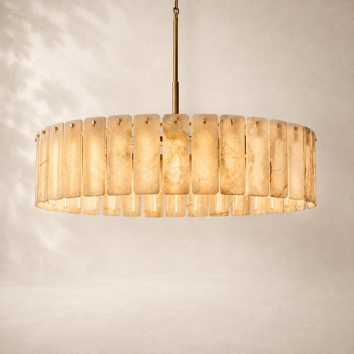 Calvane Onyx Round Chandelier 60"