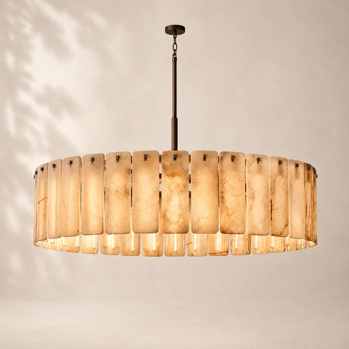Calvane Onyx Round Chandelier 60"