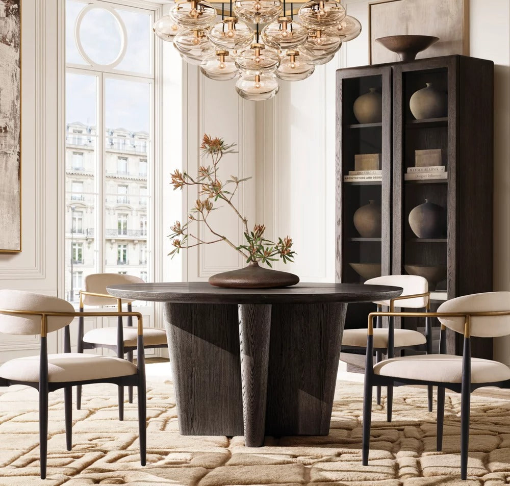 Calvette Clear Glass Round Chandelier 48"