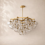 Calvette Clear Glass Round Chandelier 48"