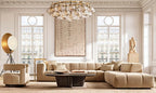 Calvette Clear Glass Round Chandelier 60"