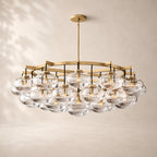 Calvette Clear Glass Round Chandelier 60"
