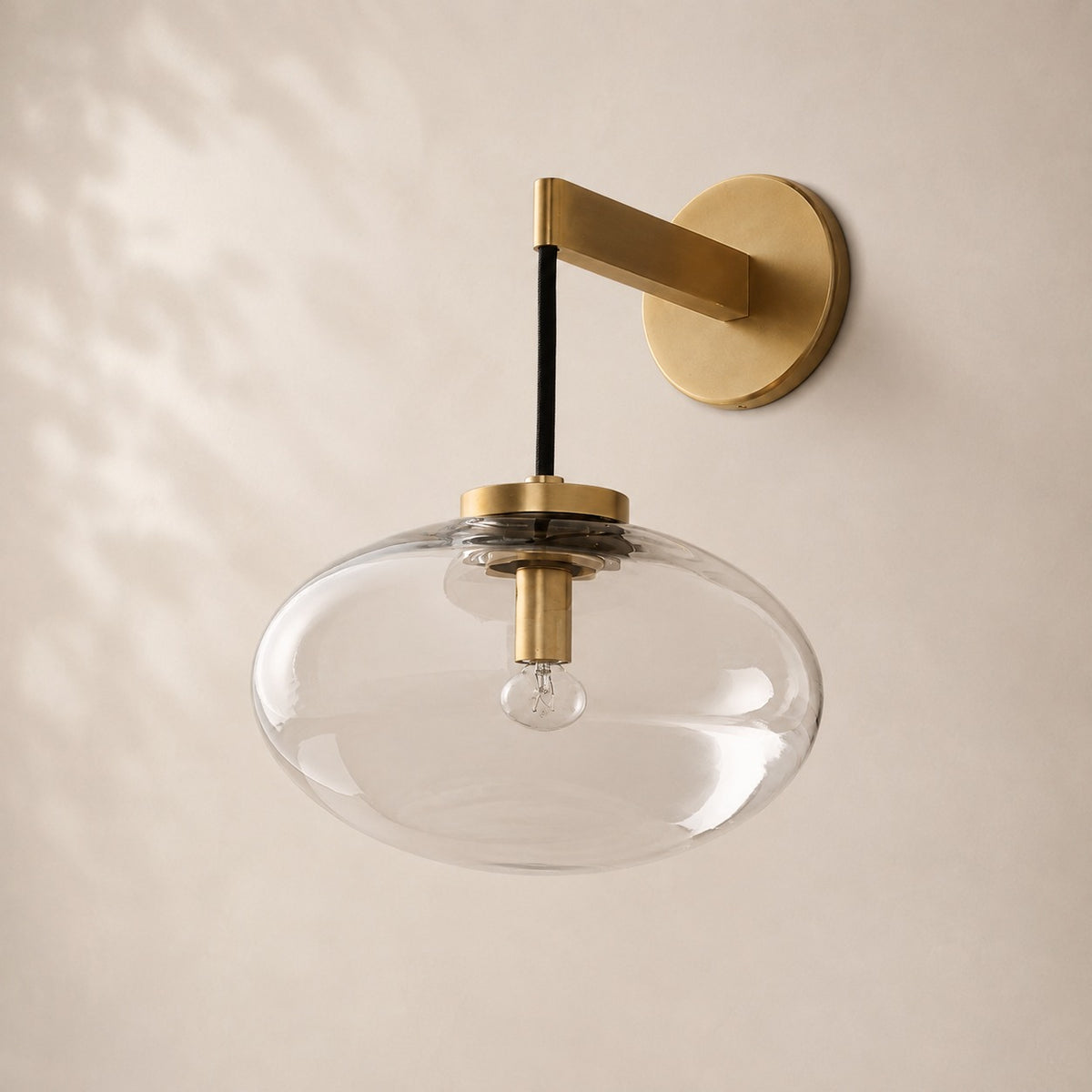 Calvette Clear Glass Sconce
