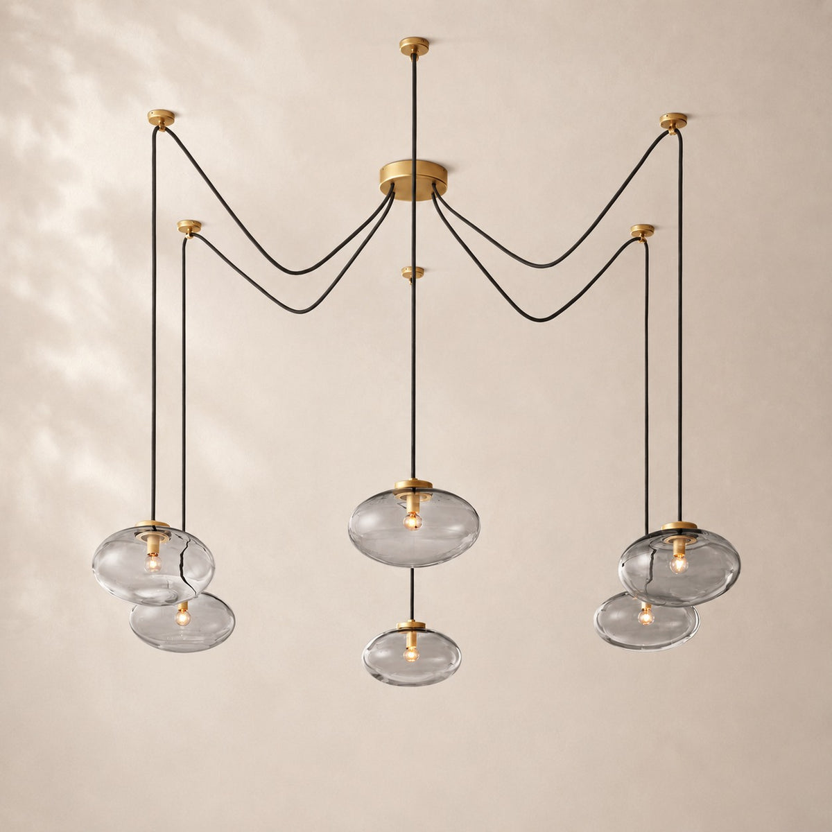 Calvette Clear Glass Suspended Chandelier