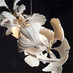 Ceramic Ginkgo Leaf Luxury Large Branch Chandelier