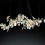 Ceramic Ginkgo Leaf Luxury Large Branch Chandelier