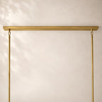 Chivara Amber Glass Tiered Rectangular Chandelier 74"