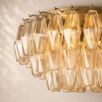 Chivara Clear Glass Flushmount 17"