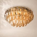 Chivara Clear Glass Flushmount 22"