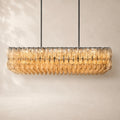 Chivara Clear Glass Rectangular Chandelier 54"