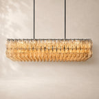 Chivara Clear Glass Rectangular Chandelier 54"